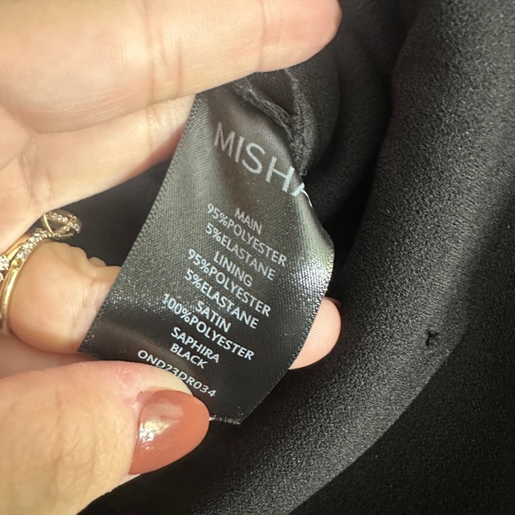 NWT Misha Saphira Mini Black Bubble Formal Homecoming Event Dress Sz XS - Picture 8 of 9